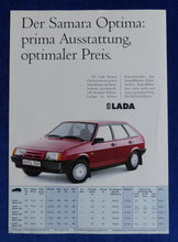Lade das Bild in den Galerie-Viewer, Lada Samara Optima - Preisliste MJ 1993 - Prospekt Brochure 01.1993
