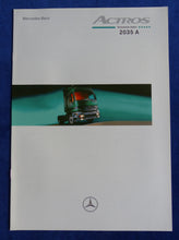 Lade das Bild in den Galerie-Viewer, Mercedes-Benz Actros 2035 - Technische Daten MJ 1999 - Prospekt Brochure 12.1998
