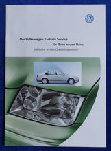 Lade das Bild in den Galerie-Viewer, VW Bora Exclusiv Service Qualitätsgarantie - Prospekt Brochure 1998
