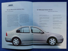 Lade das Bild in den Galerie-Viewer, VW Bora Exclusiv Service Qualitätsgarantie - Prospekt Brochure 1998
