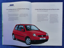 Lade das Bild in den Galerie-Viewer, VW Lupo Exclusiv Service Qualitätsgarantie - Prospekt Brochure 1998
