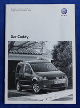 Lade das Bild in den Galerie-Viewer, VW Caddy - Preisliste MJ 2013 - Prospekt Brochure 06.2012
