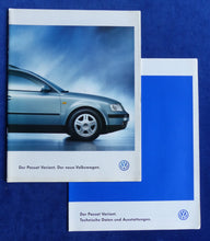 Lade das Bild in den Galerie-Viewer, VW Passat Variant MJ 1997 - Prospekt Brochure + Daten &amp; Ausstattungen 03.1997
