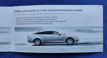 Lade das Bild in den Galerie-Viewer, Jaguar Allradantrieb XF V6 AWD &amp; XJ V6 AWD - Preview Prospekt Brochure 2012
