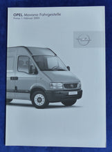 Lade das Bild in den Galerie-Viewer, Opel Movano Kombi &amp; Kastenwagen MJ 2003 - Prospekt Brochure + Preisliste 02.2003
