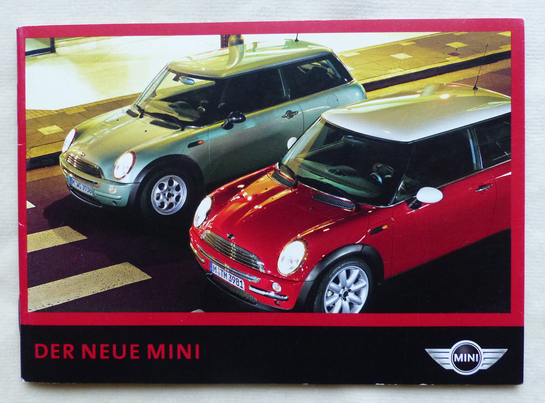 Mini R50 One Cooper - Verkauf Argumente intern - Prospekt Brochure 2001