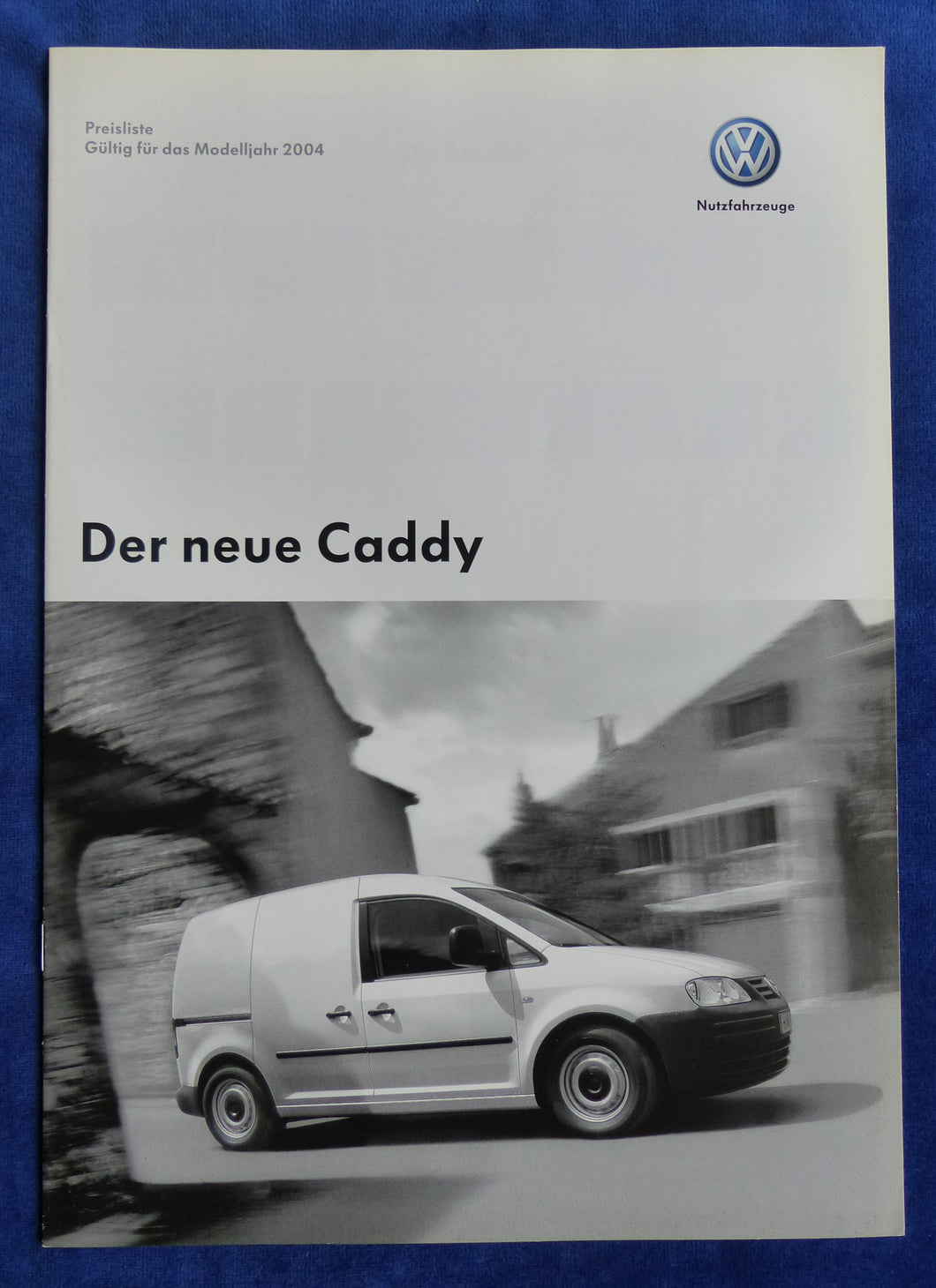 VW Caddy - Preisliste MJ 2004 - Prospekt Brochure 10.2003
