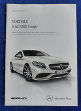 Lade das Bild in den Galerie-Viewer, Mercedes-Benz Vorteile S 63 AMG Coupe MJ 2015 - Prospekt Brochure 03.2014
