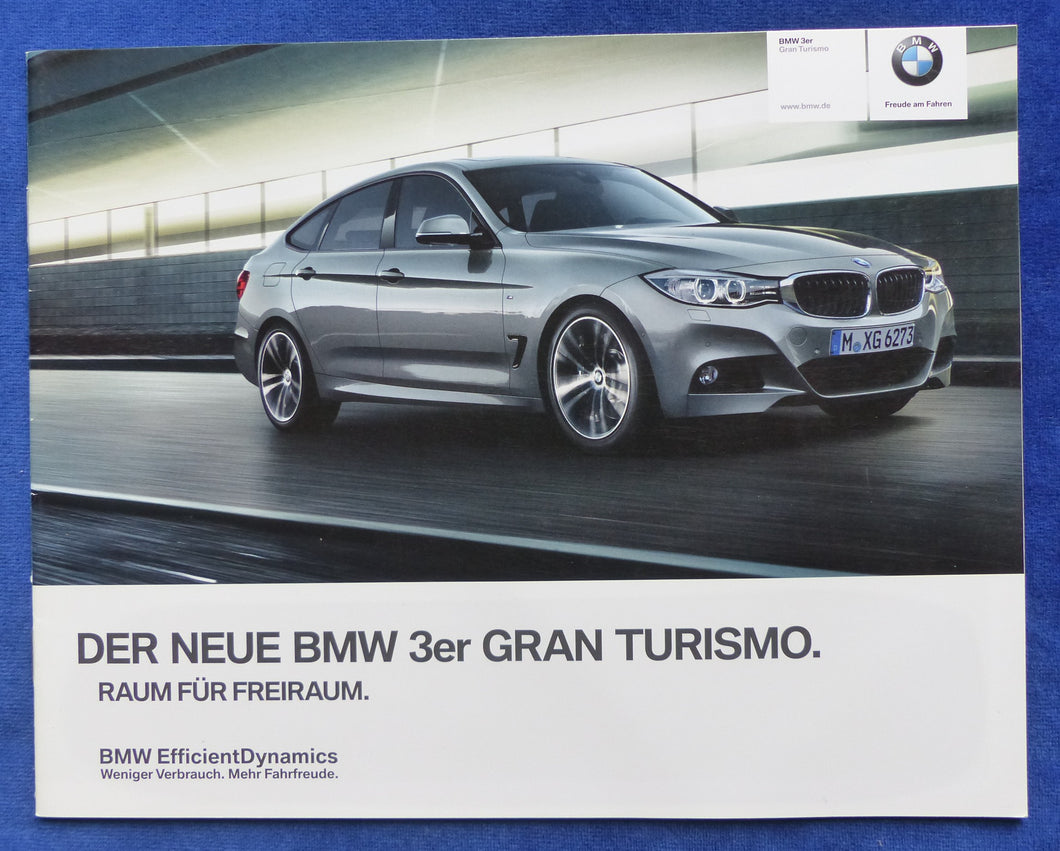 BMW 3er GT Gran Turismo 335i MJ 2013 - Preview Prospekt Brochure 01.2013