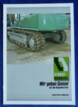 Lade das Bild in den Galerie-Viewer, Street-Rubbers Gummi für Raupenketten Bagger - Prospekt Brochure 2000er
