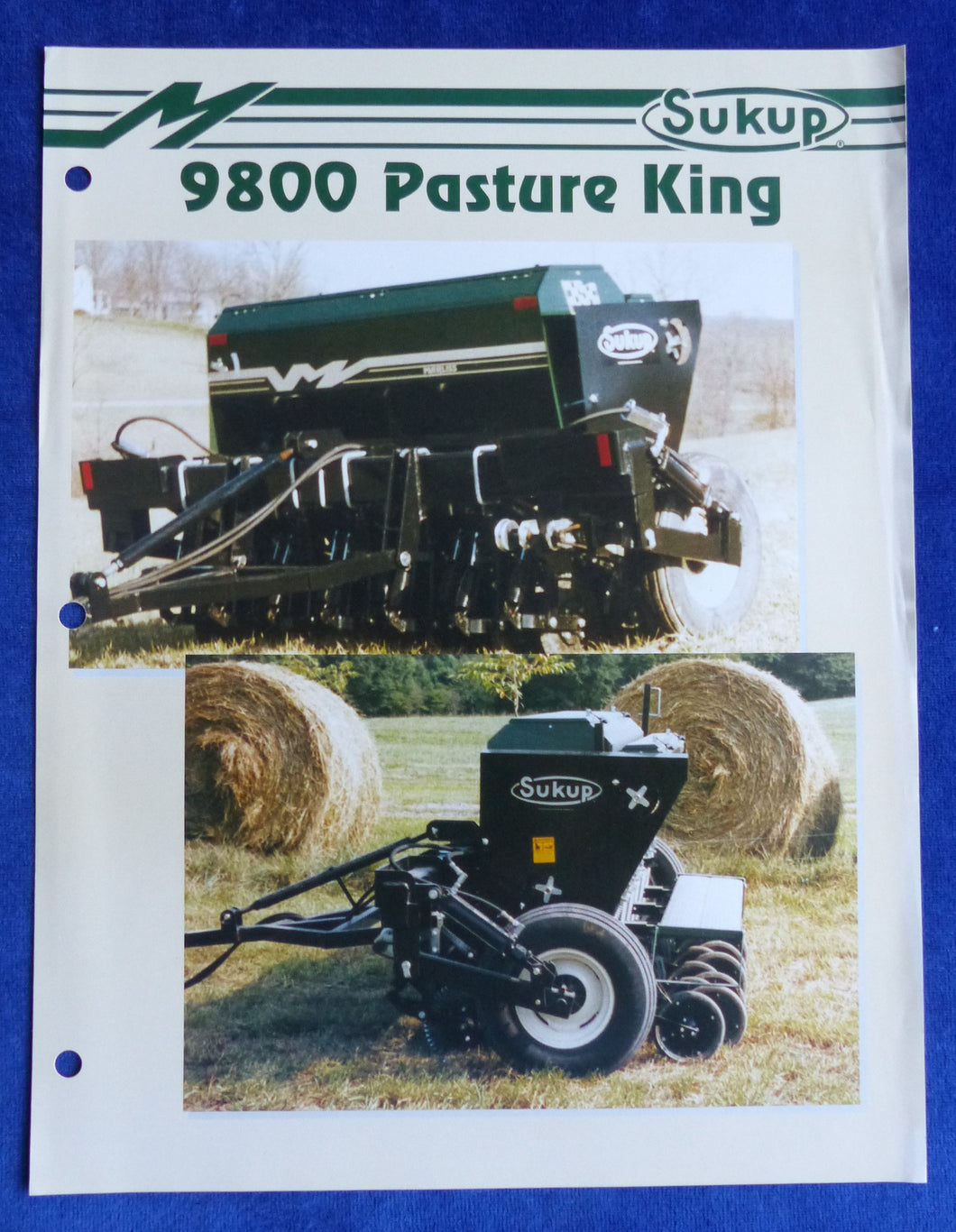 Sukup Marliss 9800 Pasture King - US-Prospekt Brochure 1998 USA englisch