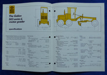 Lade das Bild in den Galerie-Viewer, Galion 503 series L motor grader - US-Prospekt Brochure 10.1972 USA
