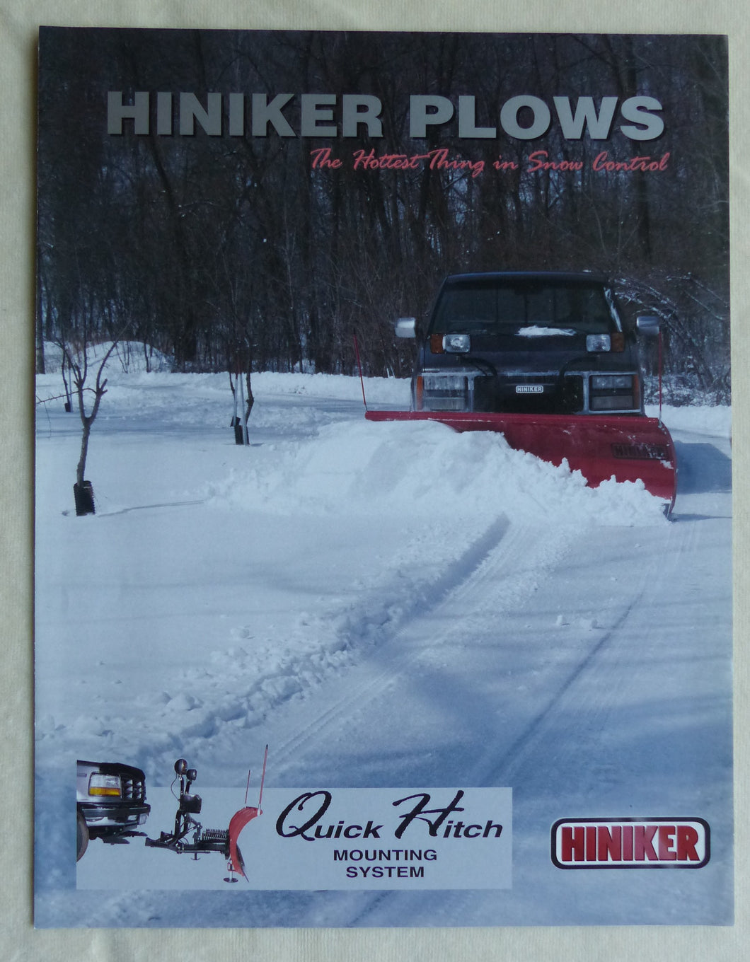 Hiniker Plows Snow-Plow Spreader - US-Prospekt Brochure 07.1998 USA