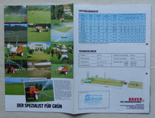 Lade das Bild in den Galerie-Viewer, Bauer Rainboy 50 TS Beregnungsmaschine - Prospekt Brochure 11.1985
