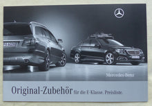 Lade das Bild in den Galerie-Viewer, Mercedes Zubehör E-Klasse Limo &amp; T-Modell 2010 - Prospekt + Preisliste 01.2010
