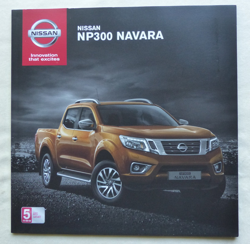 Nissan NP300 Navara MJ 2016 - Prospekt Brochure 01.2016 Schweden schwedisch
