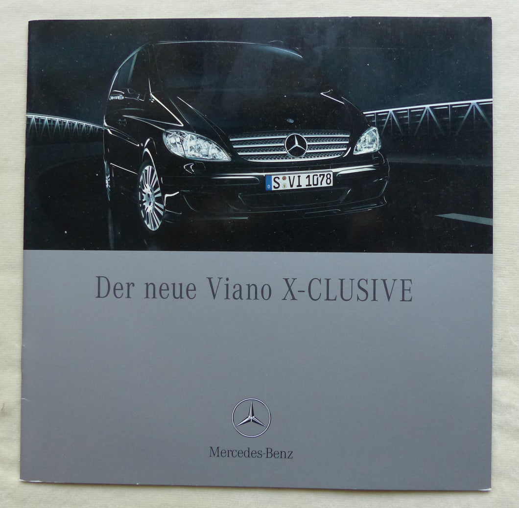 Mercedes-Benz Viano X-CLUSIVE MJ 2008 - Prospekt Brochure 09.2007