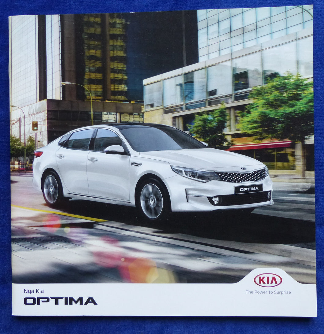 Kia Optima Sedan MJ 2016 - Prospekt Brochure 02.2016 Schweden