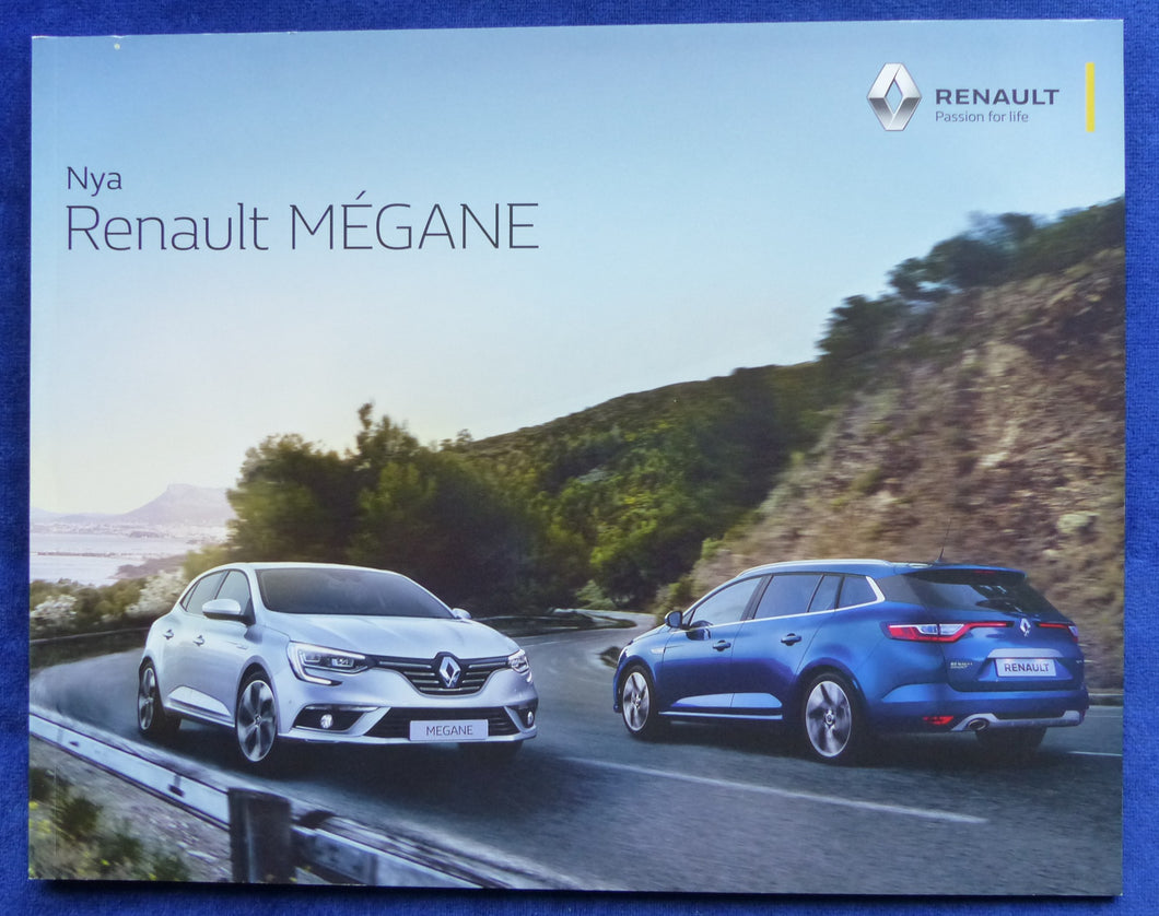 Renault Megane Sport Tourer MJ 2017 - Prospekt Brochure 09.2016 Schweden