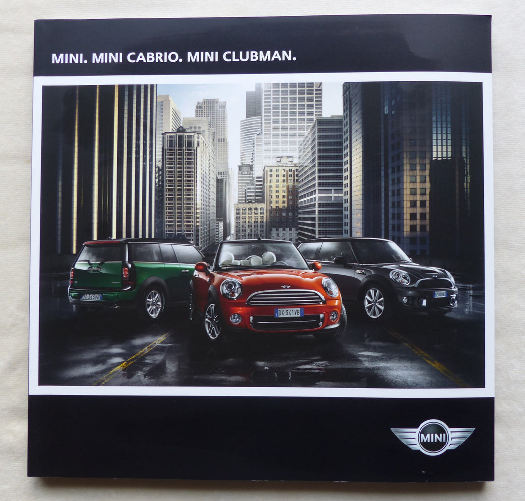 Mini Designmodelle 3-Türer Cabrio Clubman MJ 2013 - Prospekt Brochure 03.2013
