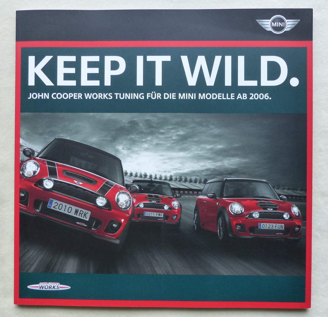 Mini JCW John Cooper Works Zubehör Modelle ab 2006 bis 2011 - Prospekt 10.2010