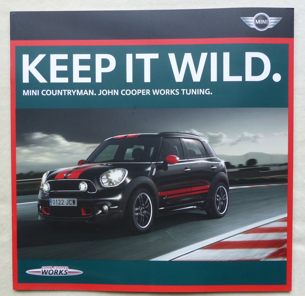 Mini Countryman John Cooper Works Zubehör MJ 2013 - Prospekt Brochure 08.2012
