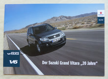 Lade das Bild in den Galerie-Viewer, Suzuki Grand Vitara 20 Jahre Sondermodell MJ 2010 - Prospekt Brochure 09.2009
