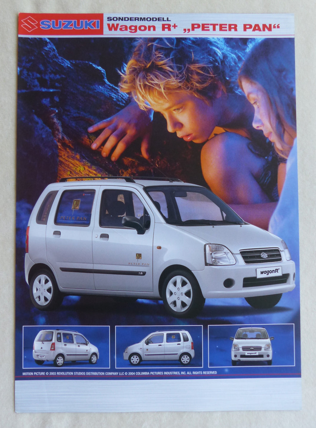 Suzuki Wagon R+ Peter Pan Sondermodell MJ 2004 - Prospekt Brochure 03.2004