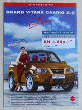 Lade das Bild in den Galerie-Viewer, Suzuki Grand Vitara Cabrio Phillipe Cousteaux 2001 - Prospekt Brochure 04.2000
