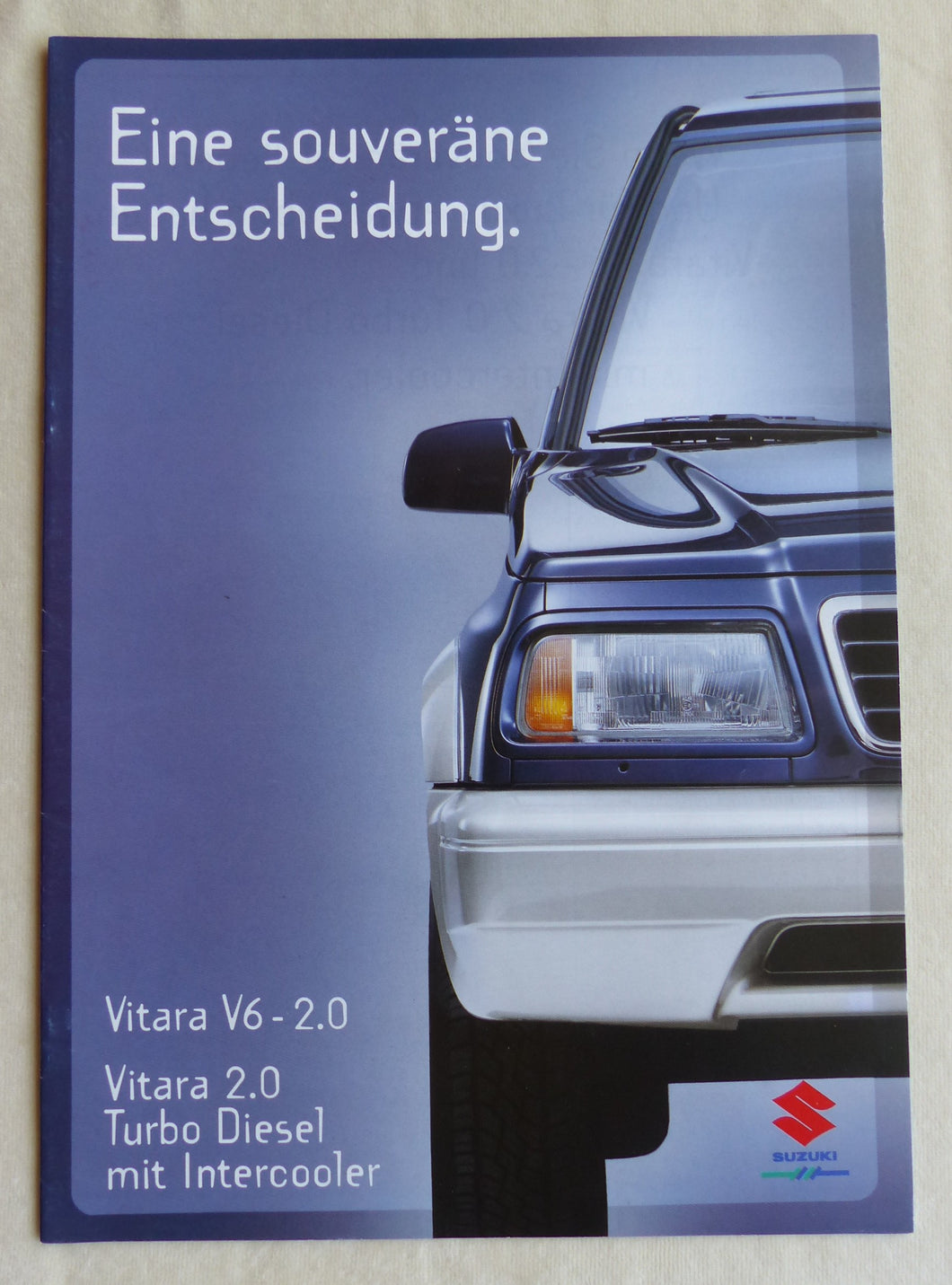Suzuki Vitara V6 2.0 Diesel MJ 1997 - Prospekt Brochure 01.1997