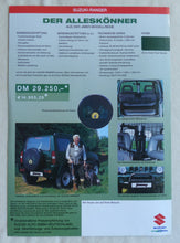 Lade das Bild in den Galerie-Viewer, Suzuki Jimny Ranger Sondermodell MJ 2001 - Prospekt Brochure 06.2000
