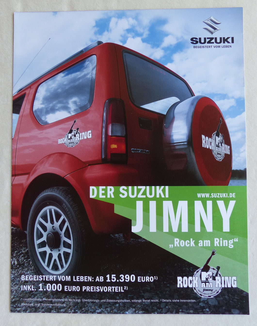 Suzuki Jimny Rock am Ring Sondermodell MJ 2005 - Prospekt Brochure 03.2005