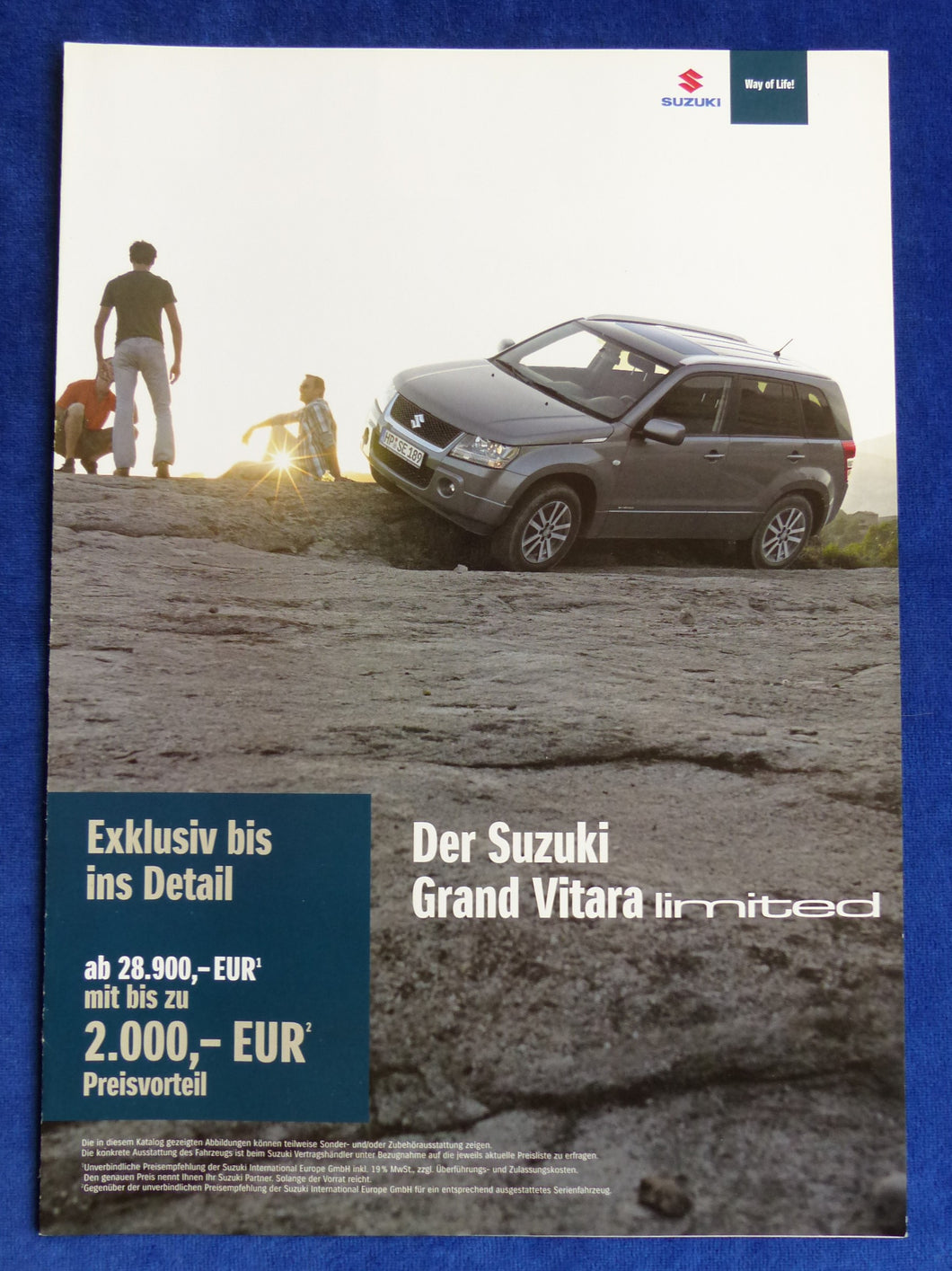 Suzuki Grand Vitara Limited Sondermodell MJ 2009 - Prospekt Brochure 04.2008