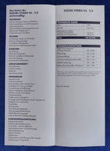 Lade das Bild in den Galerie-Viewer, Suzuki Vitara V6 - Preisliste MJ 1995 - Prospekt Brochure 03.1995
