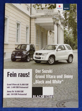 Lade das Bild in den Galerie-Viewer, Suzuki Grand Vitara &amp; Jimny Black &amp; White MJ 2008 - Prospekt Brochure 08.2007
