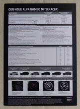 Lade das Bild in den Galerie-Viewer, Alfa Romeo MiTo Racer Sondermodell MJ 2016 - Prospekt Brochure 08.2015
