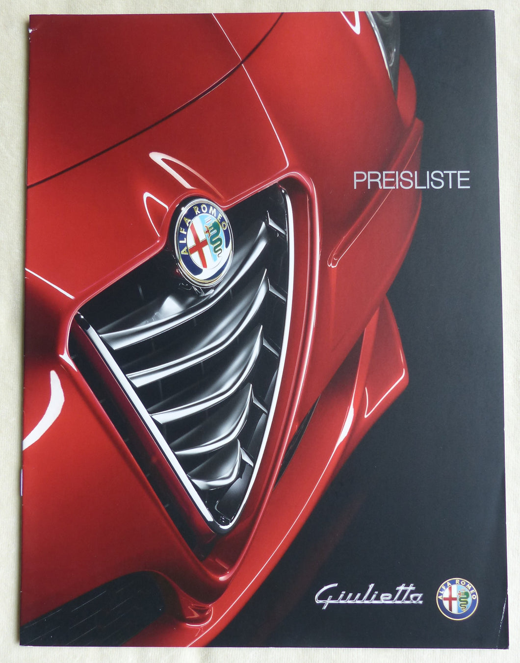 Alfa Romeo Giulietta - Preisliste MJ 2015 - Prospekt Brochure 08.2014