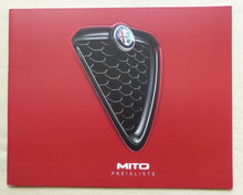 Lade das Bild in den Galerie-Viewer, Alfa Romeo MiTo Super Veloce - Preisliste MJ 2018 - Prospekt Brochure 04.2017
