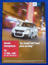 Lade das Bild in den Galerie-Viewer, Suzuki Swift Sport Rock am Ring Sondermodell MJ 2010 - Prospekt Brochure 03.2010
