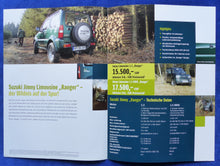 Lade das Bild in den Galerie-Viewer, Suzuki Jimny Ranger Sondermodell MJ 2009 - Prospekt Brochure 04.2008
