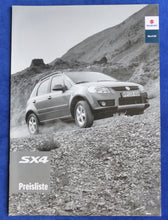 Lade das Bild in den Galerie-Viewer, Suzuki SX4 MJ 2008 - Prospekt Brochure + Preisliste 08.2007
