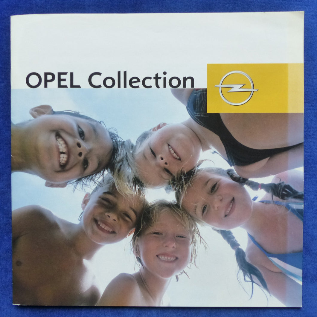 Opel Collection Accessoires - Prospekt Brochure 2000er Belgien englisch