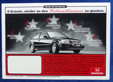 Lade das Bild in den Galerie-Viewer, Honda Accord Edition 20 &amp; Civic Sondermodelle - Prospekt Brochure 1996
