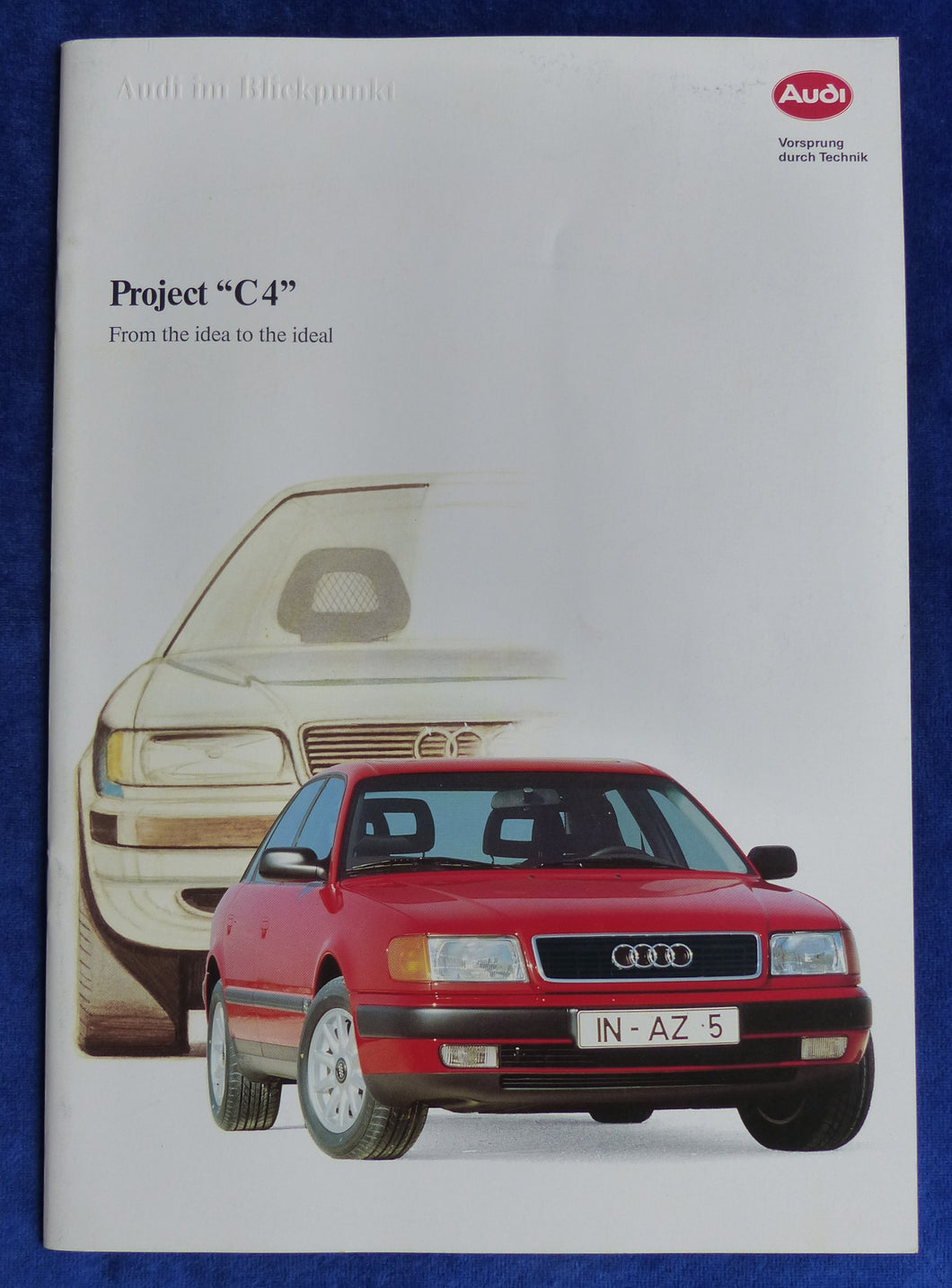 Audi Project C4 100 quattro MJ 1991 - Prospekt Brochure 11.1990 englisch