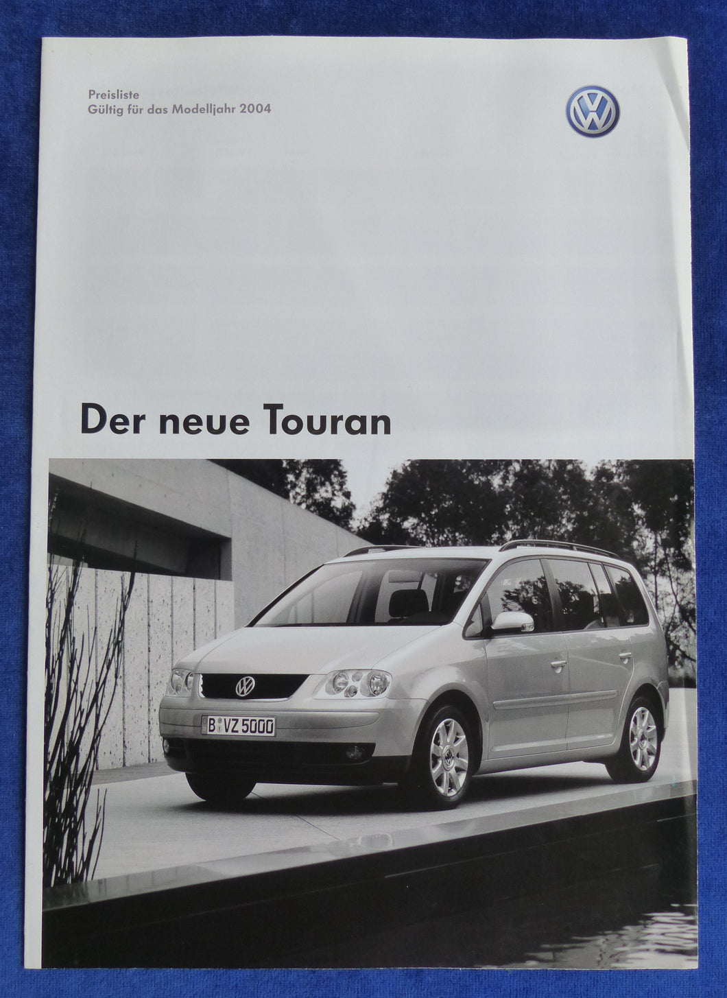VW Touran - Preisliste MJ 2004 - Prospekt Brochure 06.2003