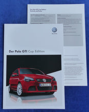 Lade das Bild in den Galerie-Viewer, VW Polo GTI Cup Edition MJ 2009 - Prospekt Brochure + Preisliste 10.2008
