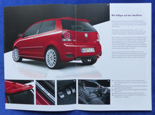 Lade das Bild in den Galerie-Viewer, VW Polo GTI Cup Edition MJ 2009 - Prospekt Brochure + Preisliste 10.2008
