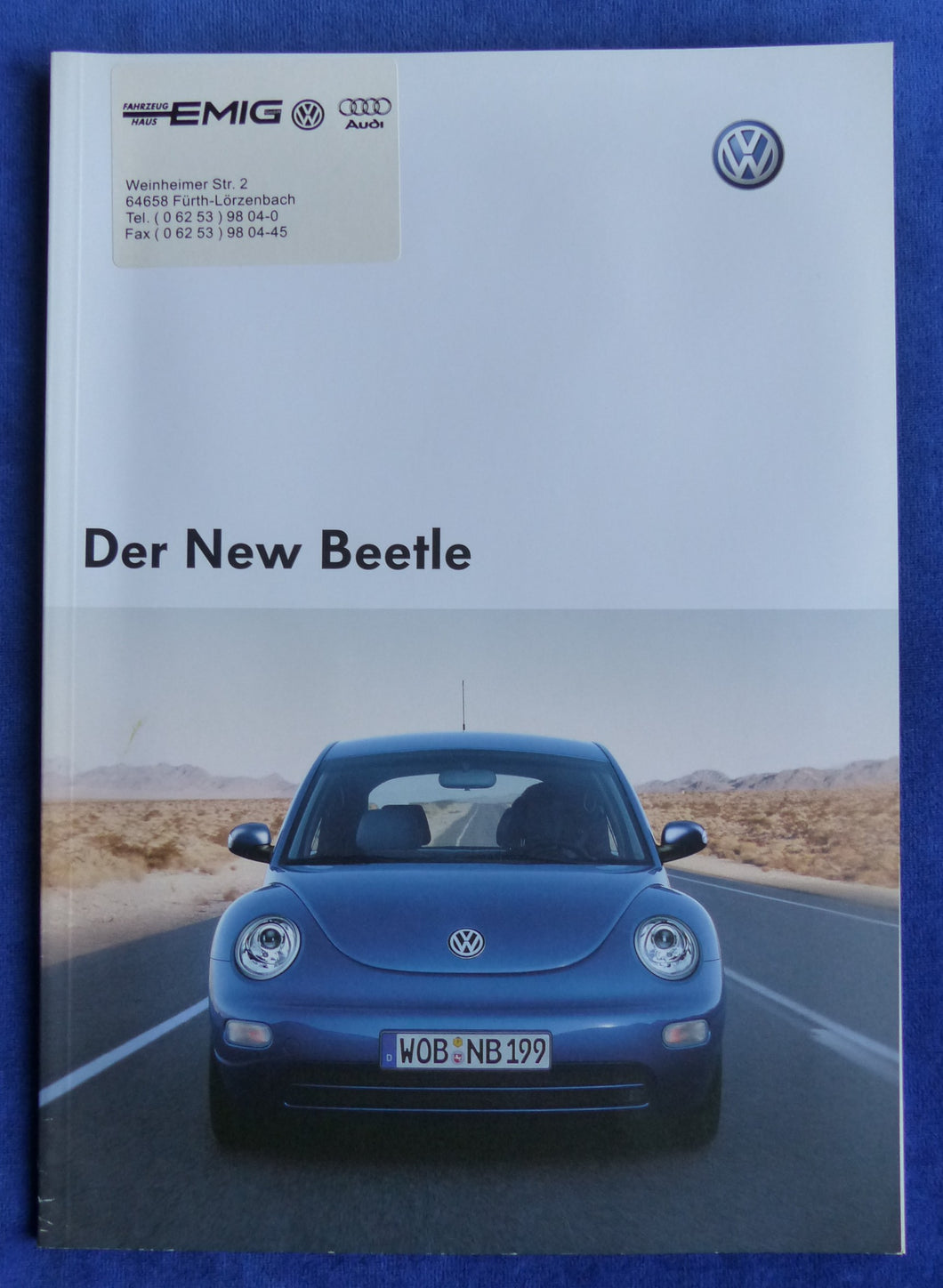 VW New Beetle Colour Concept MJ 2004 - Prospekt Brochure 05.2003