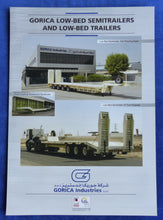 Lade das Bild in den Galerie-Viewer, Gorica Low-Bed Semitrailers Trailers - Prospekt Brochure Dubai englisch
