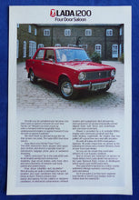 Lade das Bild in den Galerie-Viewer, Lada 1200 Saloon - UK-Prospekt Brochure 80er England
